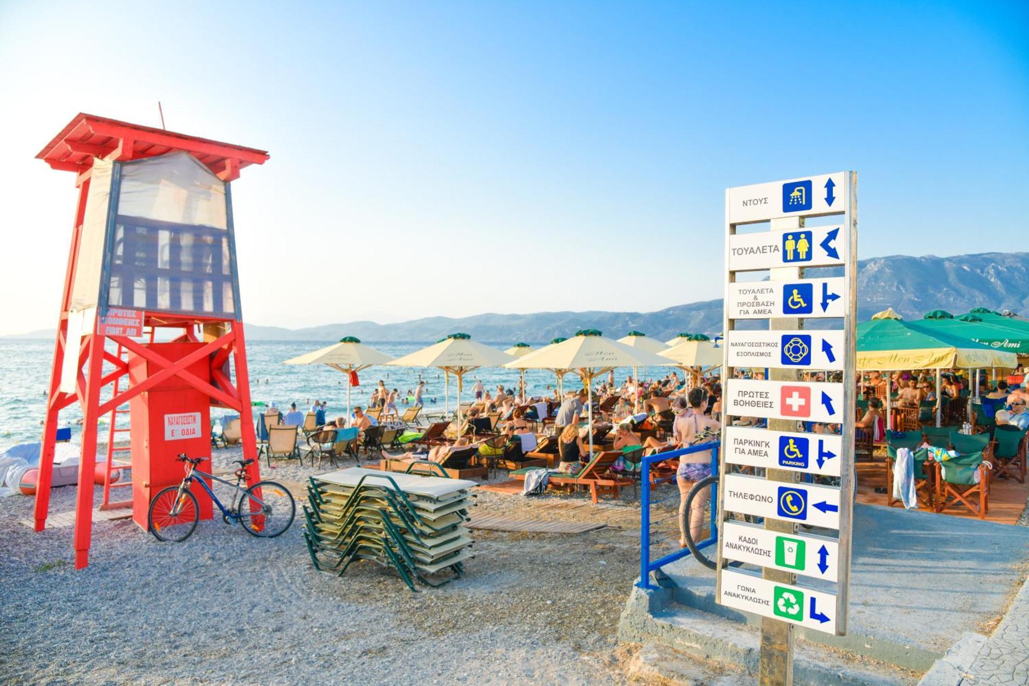 Beach Blue Villa Corinth エクステリア 写真