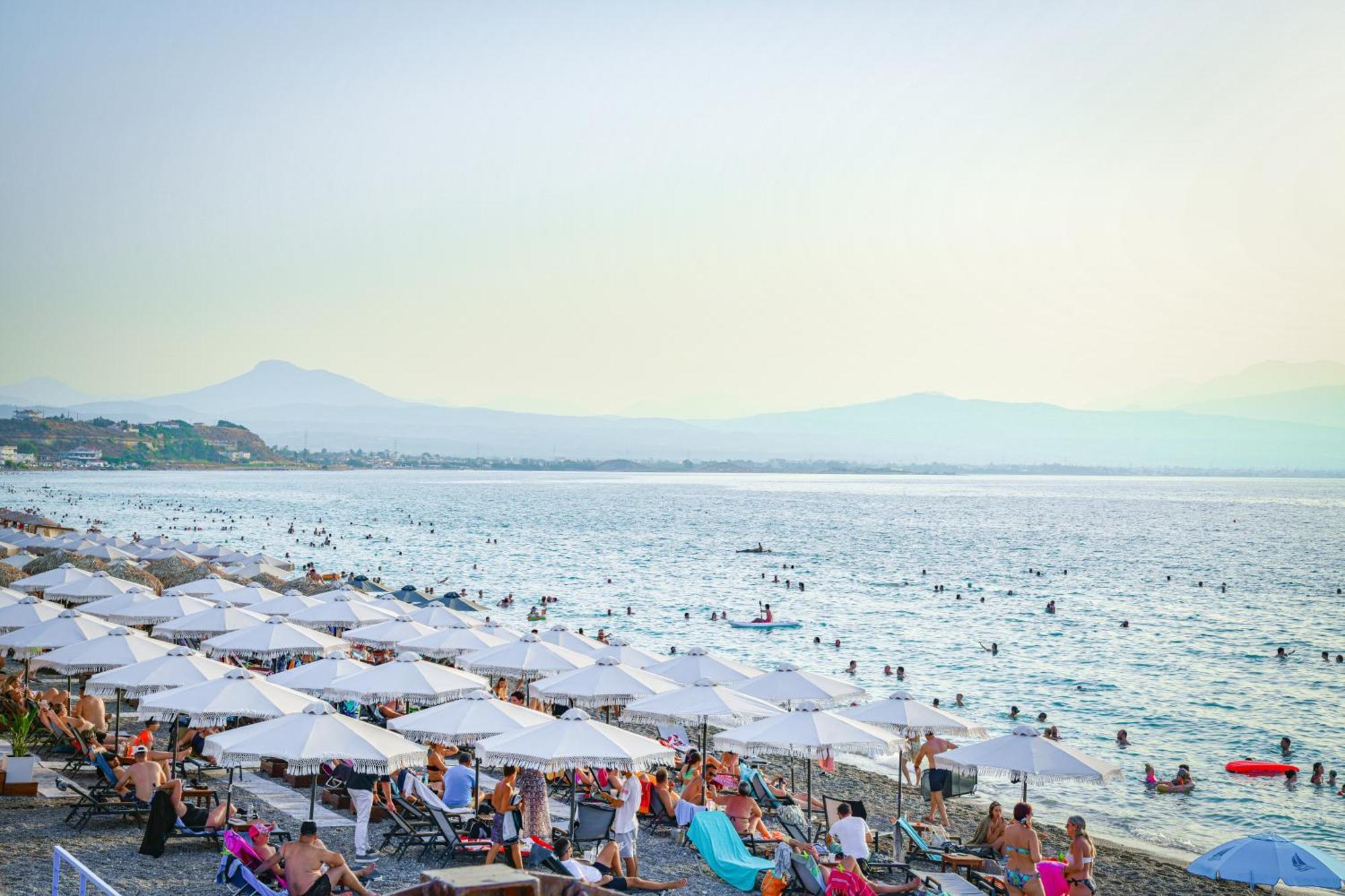 Beach Blue Villa Corinth エクステリア 写真