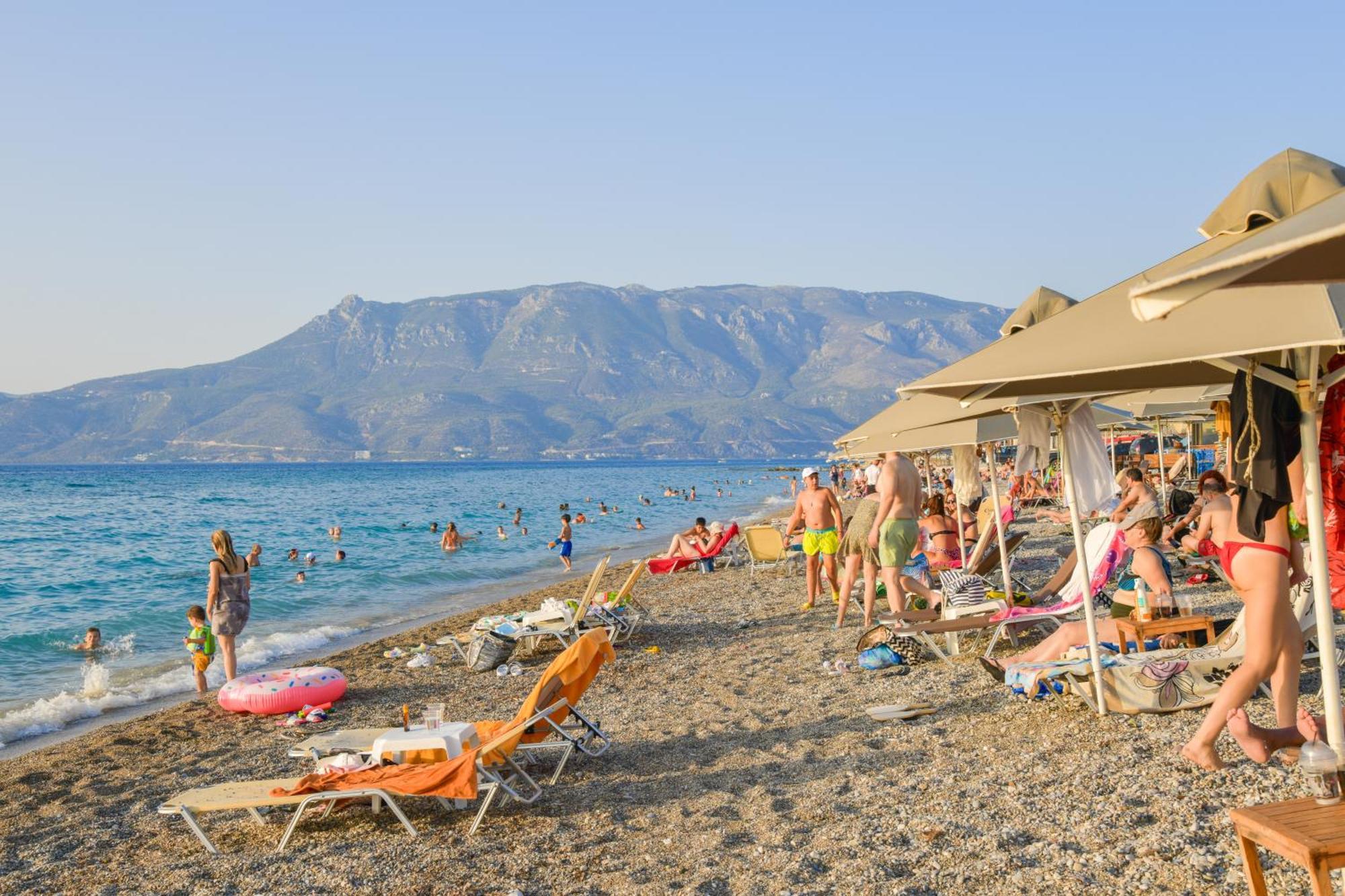 Beach Blue Villa Corinth エクステリア 写真